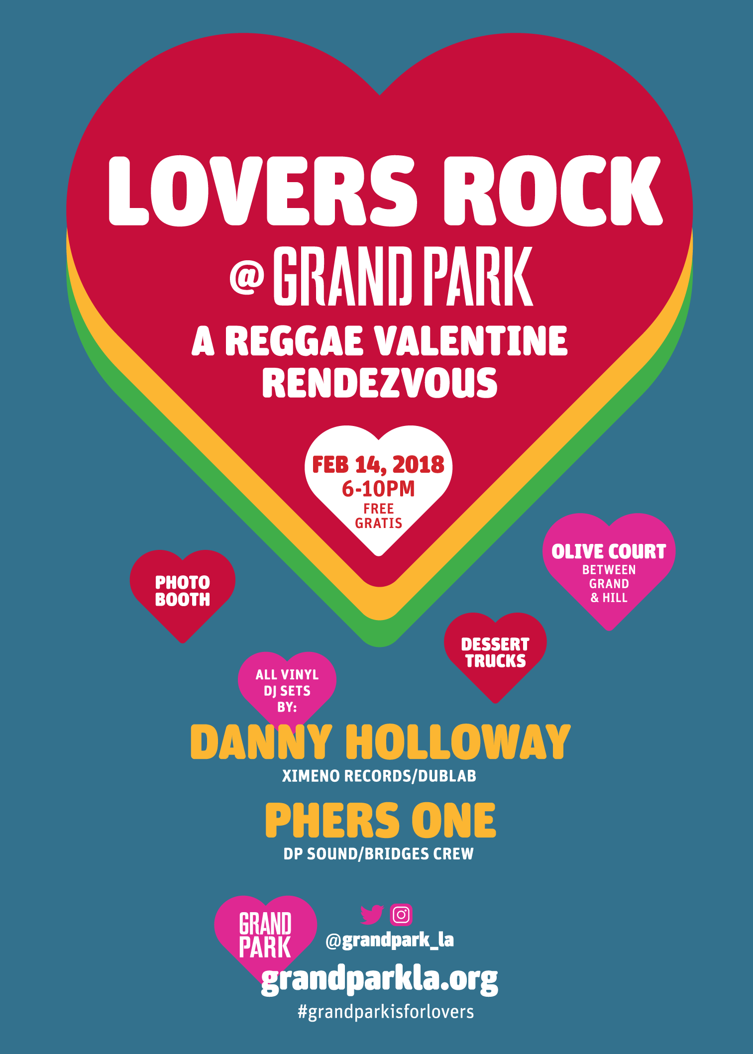 LOVERS ROCK @ GRAND PARK: A Reggae Valentine Rendezvous @ Grand Park's Olive Court  | Los Angeles | California | United States