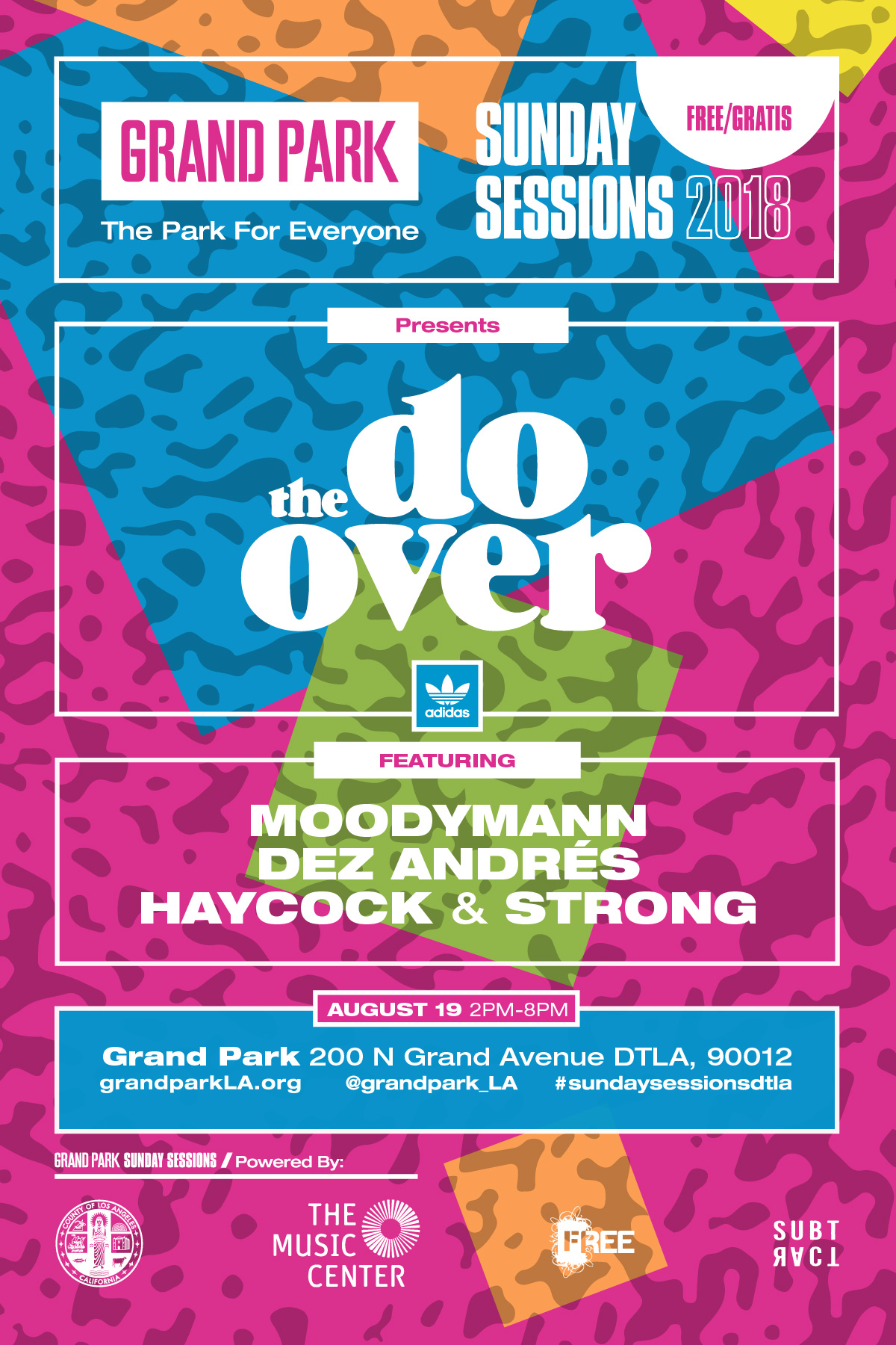 GRAND PARK SUNDAY SESSIONS PRESENTS THE DO OVER @ Grand Park's Performance Lawn (between Grand and Hill)  | Los Angeles | California | United States