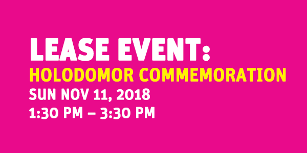 LEASE EVENT: Holodomor Commemoration @ Grand Park Olive Court (between Grand and Hill) | Los Angeles | California | United States