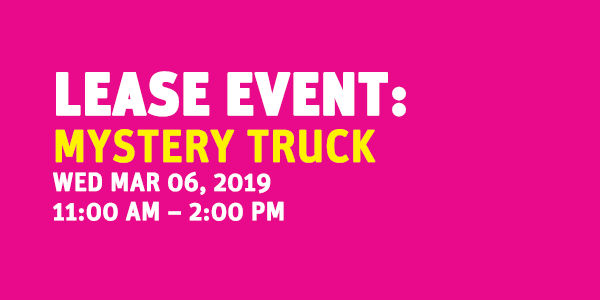 LEASE EVENT: Mystery Truck @ Grand Park Olive Court (between Grand and Hill) 